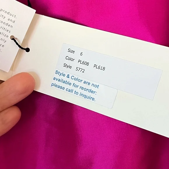 Bright Fuchsia Midi Dress with Navy Tie Waist - Picture 8 of 11